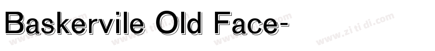 Baskervile Old Face字体转换
